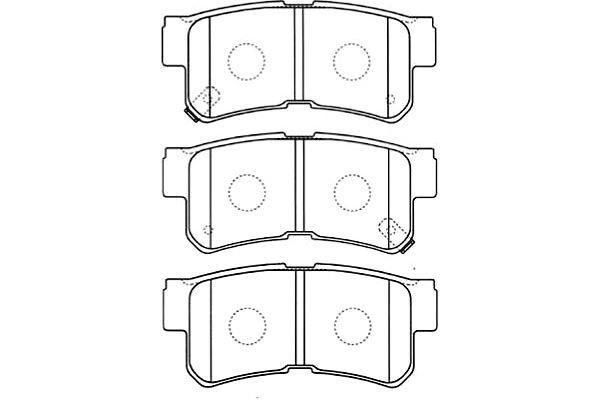 KAVO PARTS stabdžių trinkelių rinkinys, diskinis stabdys BP-3019